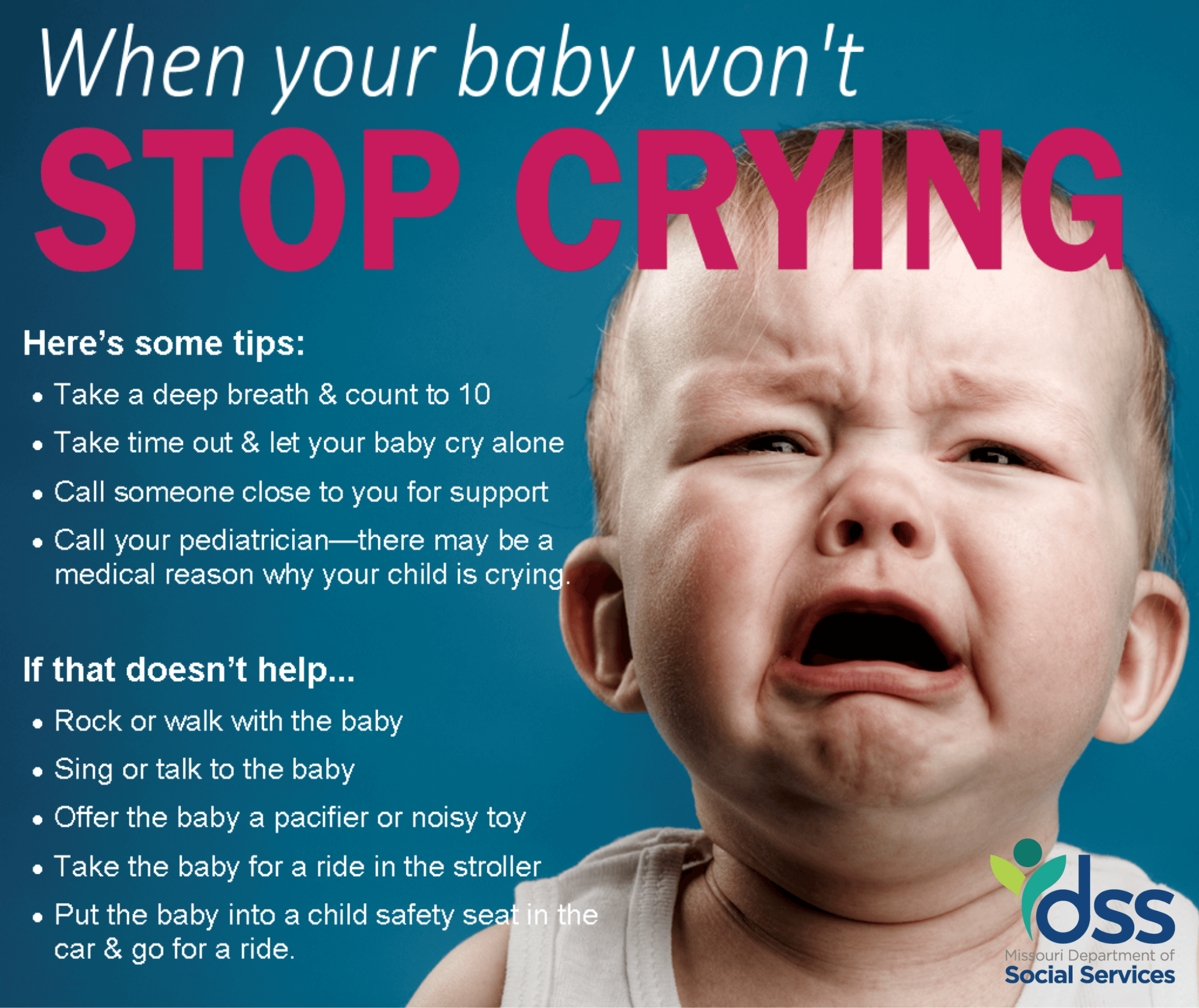 Crying Baby Tips Graphic