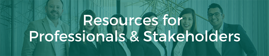 Banner Image for Resources for Professionals and Stakeholders page