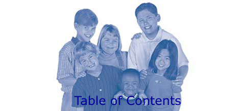 Image of children with the words Table of Contents