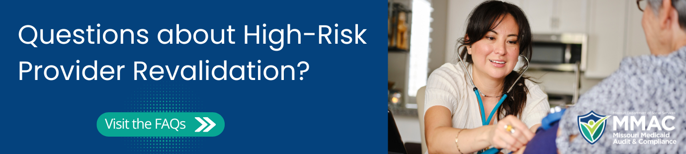 High-Risk Provider Revalidation FAQ